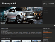 Tablet Screenshot of hawkeyeautoonline.com